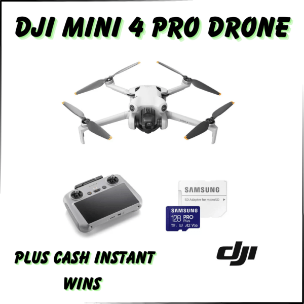 DJI Mini 4 Pro plus Cash Instant Wins