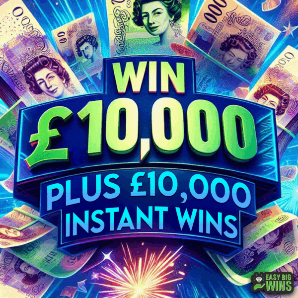 WIN £10,000 PLUS £10,000 INSTANT WINS
